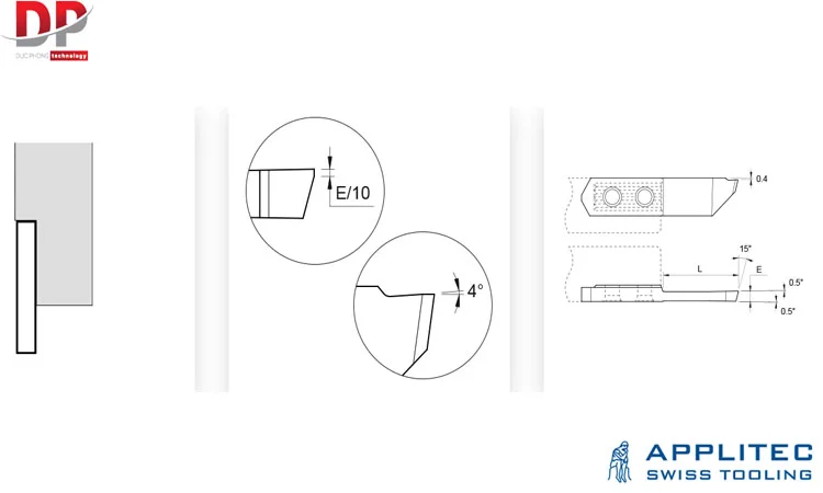 Dụng cụ tiện 7051XF TOP-LINE Applitec