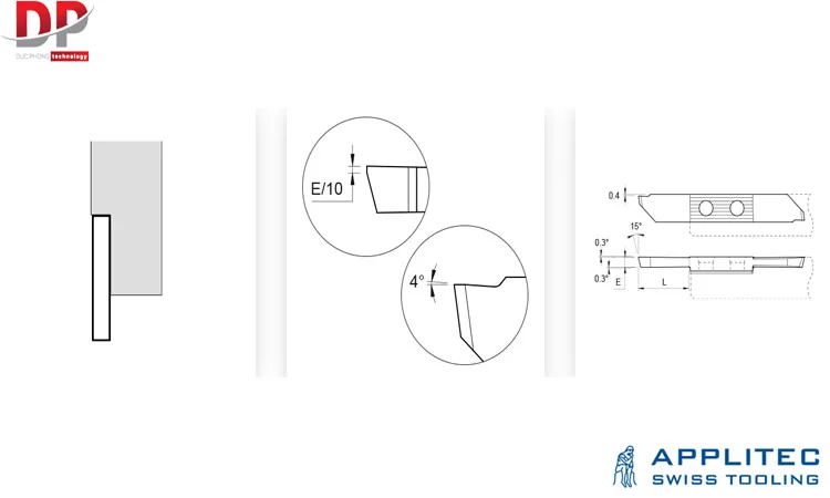 Dao cắt đứt 771RXF TOP-LINE Applitec