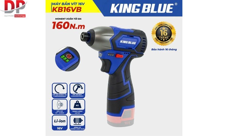 may-ban-vit-16v-kb16vb-gia-chua-bao-gom-pin-sac Máy bắn vit 16V KB16VB - King Blue (Giá Chưa Bao Gồm Pin, Sạc)