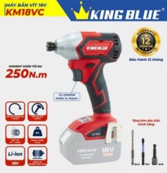 Máy bắn vít 18V KM18VC - King Blue (Giá Chưa Bao Gồm Pin, Sạc)