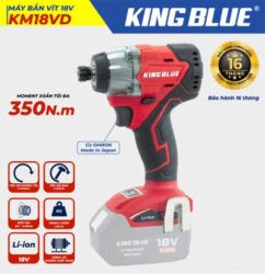 Máy bắn vít 18V KM18VD - King Blue (Giá Chưa Bao Gồm Pin, Sạc)