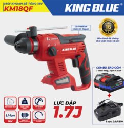 Máy khoan bê tông 18V KM18QF - King Blue (Giá Chưa Bao Gồm Pin, Sạc)