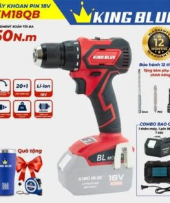 Máy khoan pin 18V KM18QB - King Blue (Combo Bao Gồm 1 Thân Máy, 1 Pin, 1 Sạc)