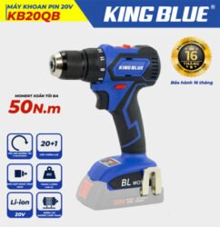 Máy khoan pin 20V KB20QB - King Blue (Giá Chưa Bao Gồm Pin, Sạc)