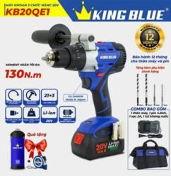 Máy khoan sử dụng Pin 3 chức năng KB20QE1 - King Blue