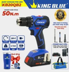 Máy khoan sử dụng Pin 20V KB20QB2 - King Blue