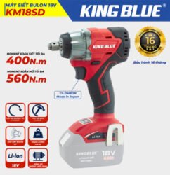 Máy siết bu lông 18V KM18SD - King Blue (Giá Chưa Bao Gồm Pin, Sạc)
