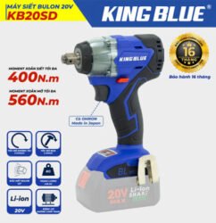 Máy siết bu lông 20V KB20SD - King Blue (Giá Chưa Bao Gồm Pin, Sạc)