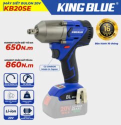 Máy siết bu lông 20V KB20SE - King Blue (Giá Chưa Bao Gồm Pin, Sạc)