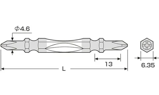 Mũi vít BAKE 2 đầu ANEX (ACTM – 2085)