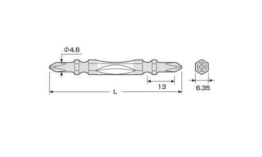 Mũi vít BAKE 2 đầu ANEX (ACTM – 2150)