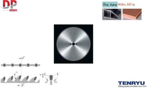 Lưỡi cưa đĩa For Non-Ferrous Metals LAQ series (D-10) - Tenryu