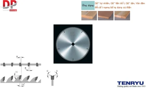 Lưỡi cưa đĩa For Wood CB-10 - Tenryu