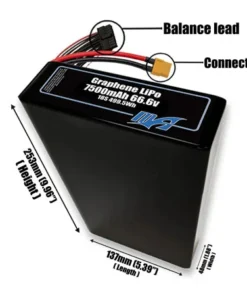 Bộ pin Graphene LiPo 7500mAh 18S2P 66,6v - Maxamps