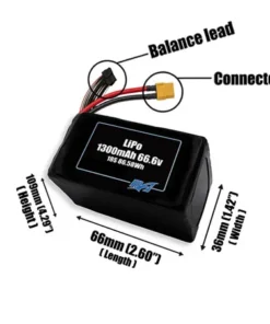 Bộ pin LiPo 1300mAh 18S 66,6v - Maxamps