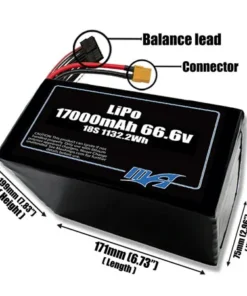 Bộ pin LiPo 17000mAh 18S 66,6v - Maxamps