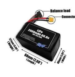 Bộ pin LiPo 2000mAh 18S 66,6v - Maxamps