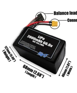 Bộ pin LiPo 2000mAh 18S 66,6v - Maxamps