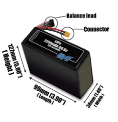 Bộ pin LiPo 2250mAh 18S 66,6v - Maxamps