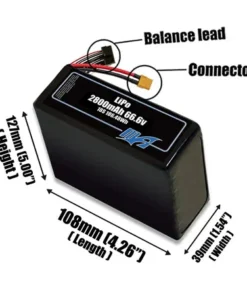 Bộ pin LiPo 2800mAh 18S 66,6v - Maxamps
