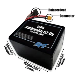 Bộ pin LiPo 31000mAh 17S 62.9v - Maxamps