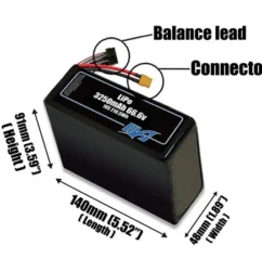 Bộ pin LiPo 3250mAh 18S 66,6v - Maxamps