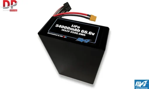 Bộ pin LiPo 54000mAh 18S2P 66,6v NMC - Maxamps