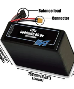 Bộ pin LiPo 6000mAh 18S 66,6v - Maxamps