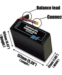 Pin Graphene LiPo 5200mAh 18S 66,6v - Maxamps