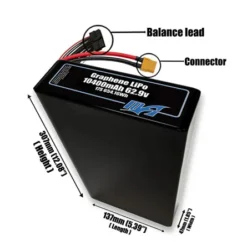 Bộ pin Graphene LiPo 10400mAh 17S2P 62.9v - Maxamps